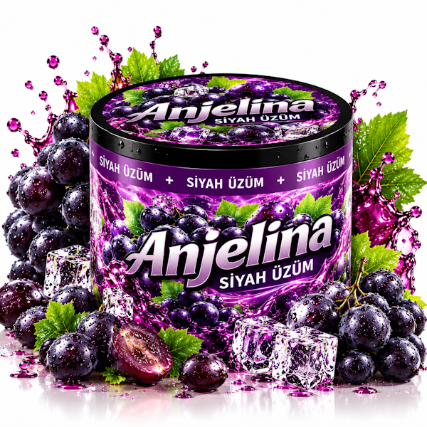 Anjelina Siyah Üzüm Aromalı Nargile Melası